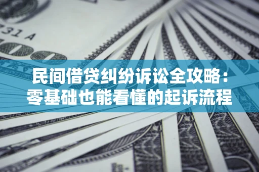 武汉民间借贷纠纷诉讼全攻略：零基础也能看懂的起诉流程与证据整理指南