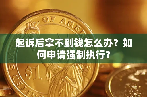 武汉起诉后拿不到钱怎么办？如何申请强制执行？