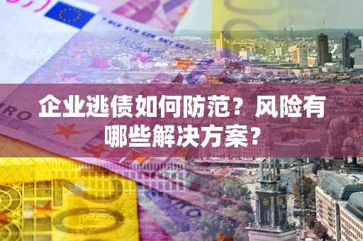 武汉企业逃债如何防范？风险有哪些解决方案？