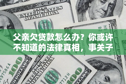 武汉父亲欠贷款怎么办？你或许不知道的法律真相，事关子女未来