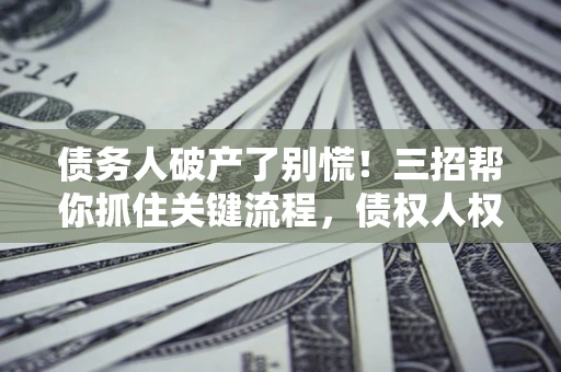 武汉债务人破产了别慌！三招帮你抓住关键流程，债权人权益不再缩水