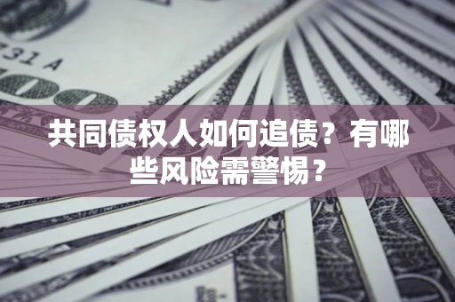 武汉共同债权人如何追债？有哪些风险需警惕？