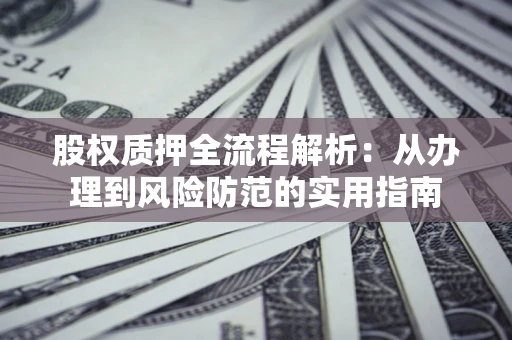 武汉股权质押全流程解析：从办理到风险防范的实用指南